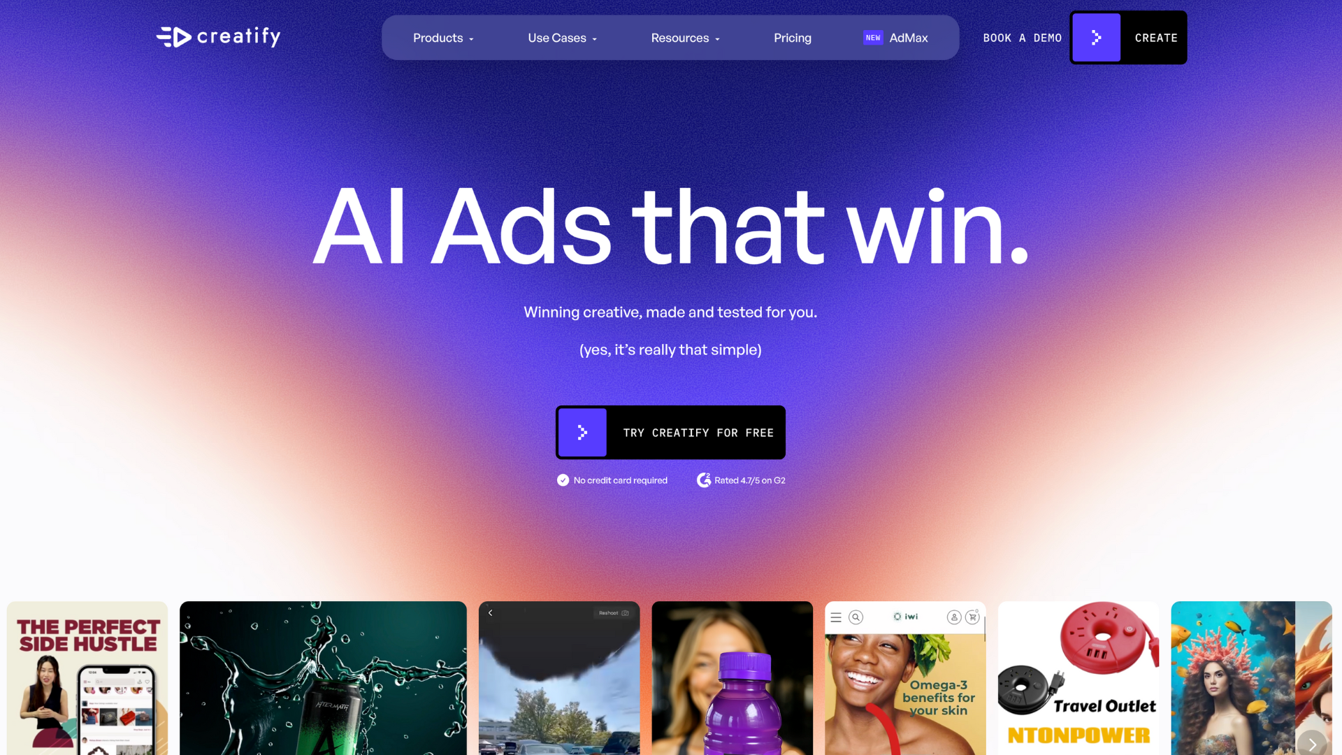 Creatify AI – Instant UGC‑Style Video Ads - AItrendytools